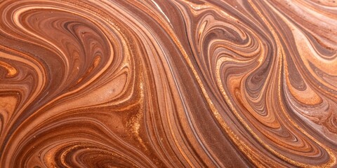 Abstract brown marbling pattern with golden veins creates a luxurious and elegant backdrop for various creative and artistic projects