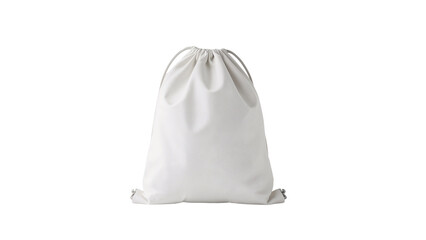 Isolated drawstring backpack on transparent background, ready for your designs, perfect for sport,