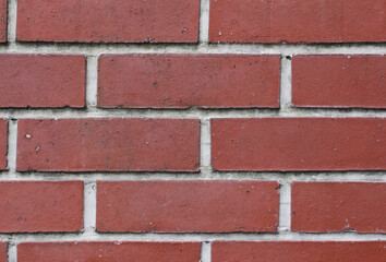 Obraz premium Close up of Red brick wall texture background.