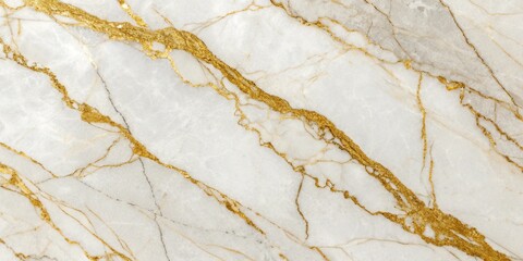 Elegant white marble texture background with golden veins, a natural stone pattern for luxurious and decorative design with polished surface