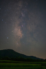 日本の鳥取県のとても美しい星空