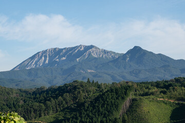 日本の鳥取県の大山の美しい風景