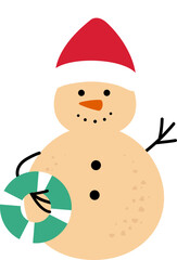 Summer Christmas Sand Snowmen design.
Sand snowman with a Santa hat on his head.
Holiday Beach Snowman flat vector illustration isolated.
Christmas sand snowman isolated svg.