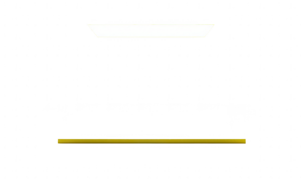 Empty room, ceiling light, gold trim