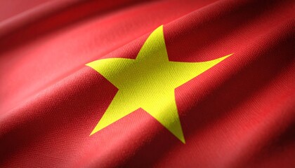 waving flag of vietnam