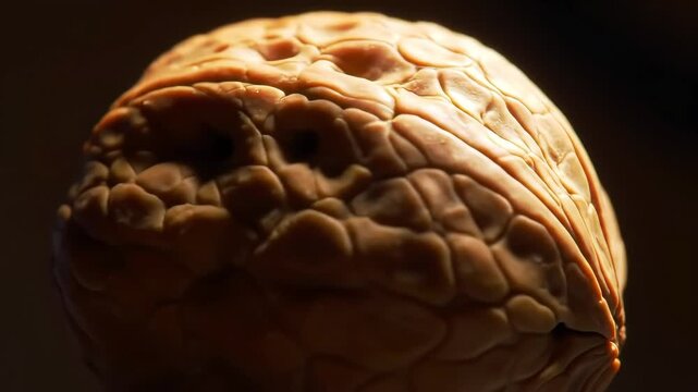 human brain on white background