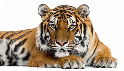 bengal tiger isolated on white