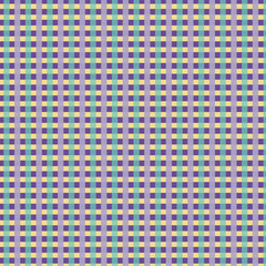 Hand drawn Simple Minimalist Minimal Seamless Pattern Colorful Vibrant Checkered Gingham Pink Tosca and Lilac Lines With Yellow Base for Wallpaper Background and Digital Design