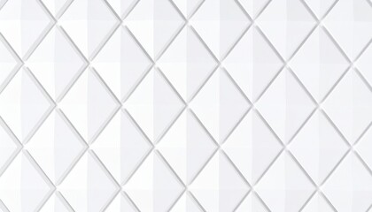 Fototapeta premium Geometric Patterned White Wall Background