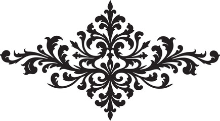 Victorian Scrollwork Ornament with Ornate Patterns