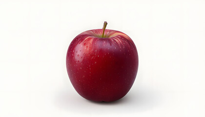 red apple isolated on white background