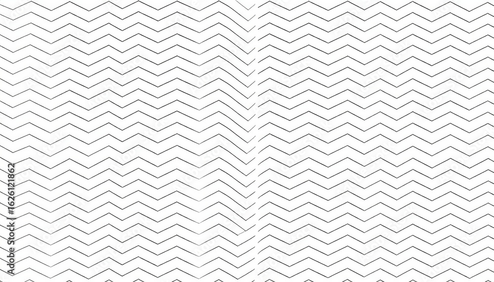 Poster abstract zigzag pattern with dots