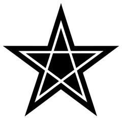 Star vector silhouette Single Icon collection 