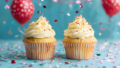 cupcake with pink frosting
