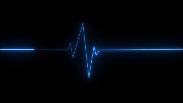 Cardiac arrest on the medical monitor, heart stops beating. Heart beating then hearts deadline.