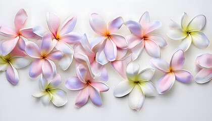 frangipani flower on wooden background