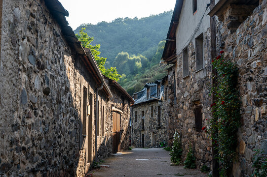 Beautiful town of Colinas del Campo de Mart&iacute;n Moro Toledano in Leon, Spain