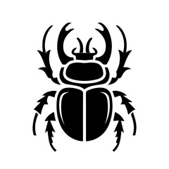 set of  Beetle silhouettes