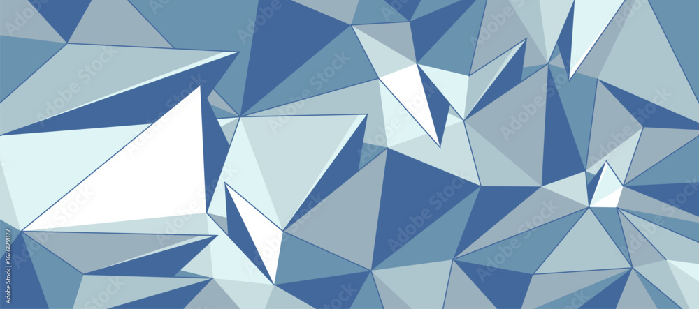 Aufkleber low poly light vector abstract background, 3d polygonal crystal structure surface, broken minimal ge