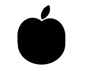 apple icon on Transparent Background 