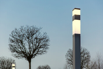 street lamp in the city