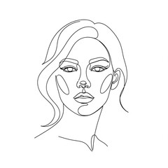 Girl black and white drawing