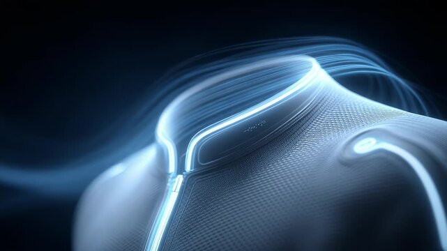 Dynamic Display of Cutting-Edge Techwear Design