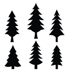 Pine Tree Silhouettes