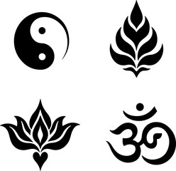 Fototapeta premium Sacred Symbols and Spiritual Icons