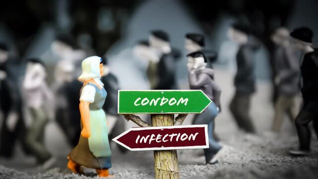 Signposts the direct way to Condom versus Infection