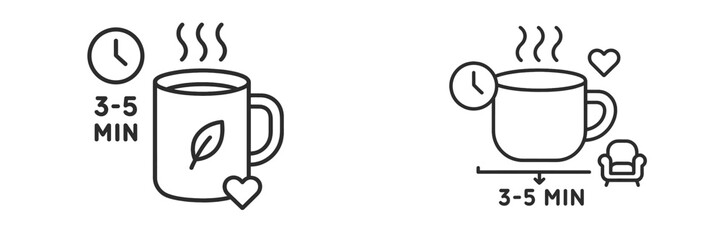 Brewing tea instructions for perfect flavor in just three to five minutes