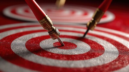 Dart successfully hitting a highlighting real-time scoring and business insights in strategic planning