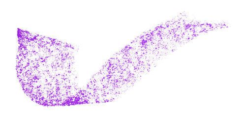 Purple crayon brush stroke isolated on transparent background