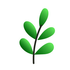 Plant Branch Isolated Transparent Element. Colorful New Year or Christmas Decoration Element Symbol. Family Holiday Party Decoration. Greeting Winter Holiday card or Invitation Design Art Sign