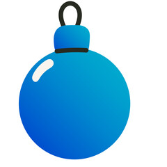 Glass Christmas Tree Toy Ball Isolated Transparent Icon. Colorful Gradient Vintage Retro New Year or Christmas Symbol. Family Holiday Party Decoration. Greeting Winter Holiday Card Invitation Design