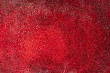 Macro Texture of Raw Red Beetroot Slice, Top View Background