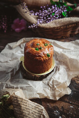 Fresh and delicious pastries with filling