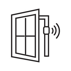 Single Icon Window in line or outline style. Icons For Mobile App and Web. Linier Icons Collection. Editable Stroke. Vector Illustration.