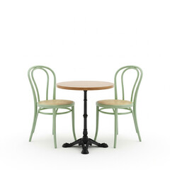 two chairs and table