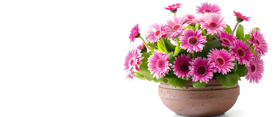 Fototapeta premium pink hyacinth in pot