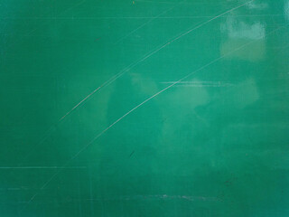 Scratched Green Truck Exterior Surface