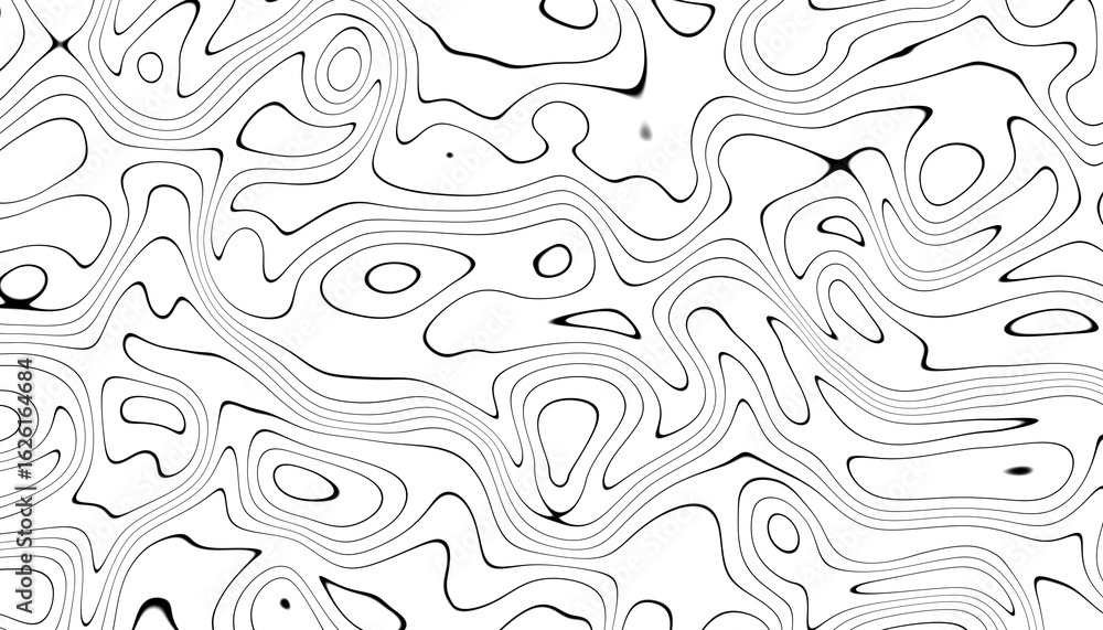 Poster topographic map patterns, topography line map. vintage outdoors style. abstract lines map template o