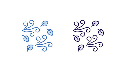 Outdoor Air icon design with white background stock illustration