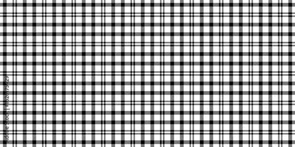 Poster classic black and white plaid pattern. perfect for backgrounds, textiles, or website design. clean l