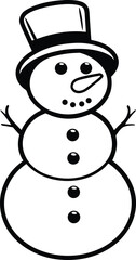 snowman vector illustration
