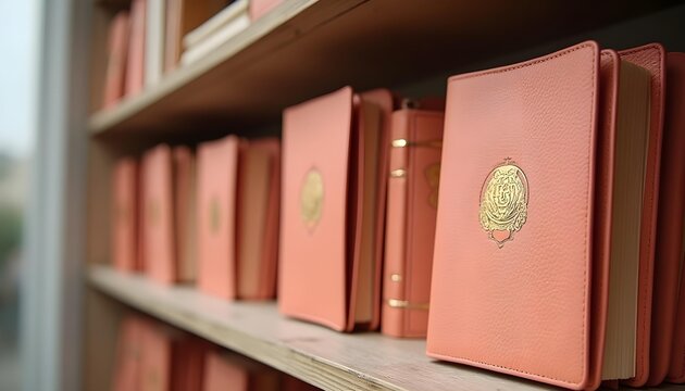 Luxurious leather diaries with customizable monograms — ideal corporate gifts or personal keepsakes  .