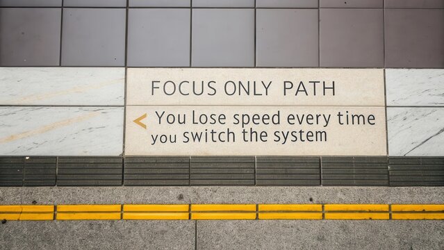 Inspirational Quote on Pathway for Focus and Determination