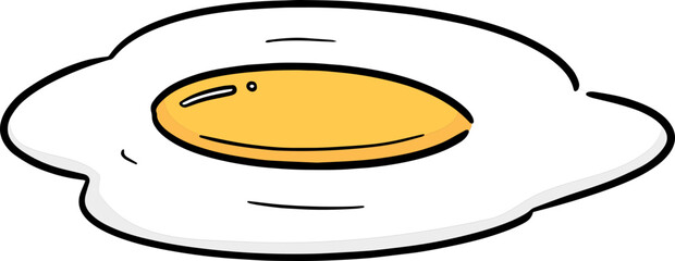 Illustration of fried egg
