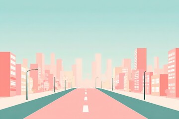 Minimal Urban Street Scene