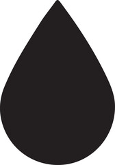 Webwater drop, droplet shape, water shape, drop silhouette, fluid drop, water icon, falling drop